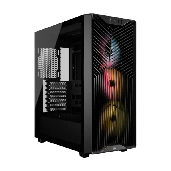 3200D RS ARGB Mid-Tower PC Case; 3x RS120 ARGB fans incl - Black.