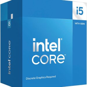 Intel Core i5 14400F Up to 4.7 GHZ; 10 Cores (6P+4E); 16Thread; 20MB Smartcache; 65W TDP; Intel® Laminar RM1 Cooler included; NO