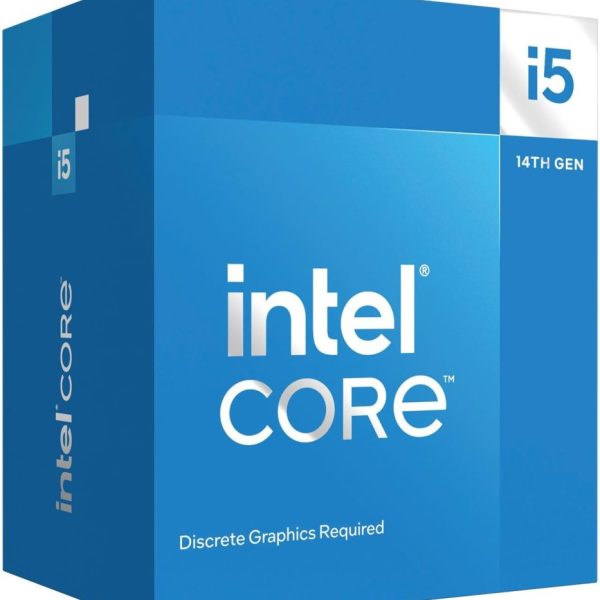 Intel Core i5 14400F Up to 4.7 GHZ; 10 Cores (6P+4E); 16Thread; 20MB Smartcache; 65W TDP; Intel® Laminar RM1 Cooler included; NO