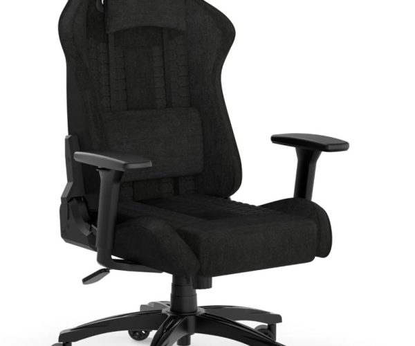 CORSAIR TC100 RELAXED Gaming Chair - Black/Black Premium Breathable Fabric  – up to 120kg – 2D Adjustable Armrests