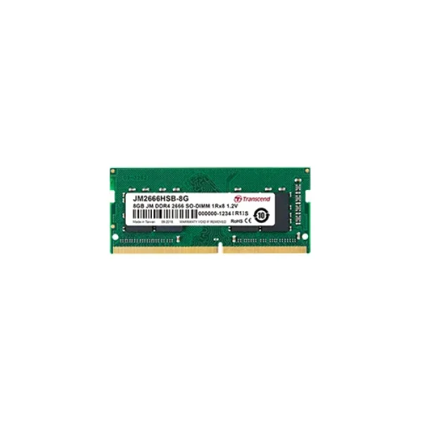 TRANSCEND 4GB DDR4 2666MHZ SO-DIMM 1RX8 512MX8 CL19 1.2V