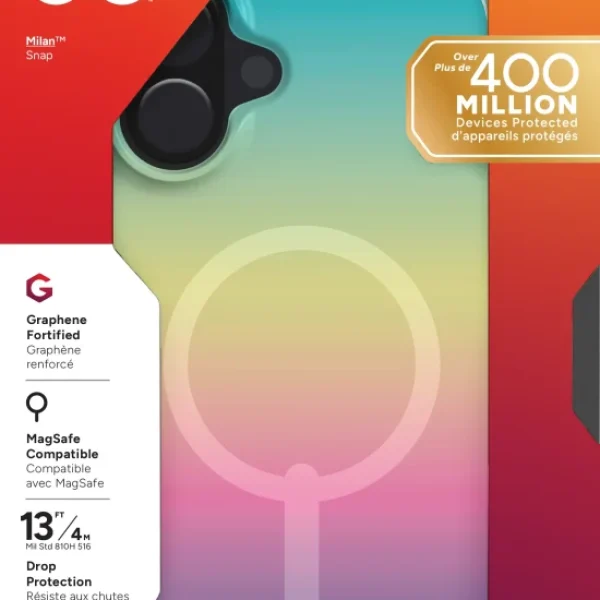 ZAGG Cases Milan Snap Apple iP16 Plus  Iridescent