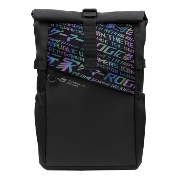 ASUS BP4701 ROG Backpack|Fits up to 17 inch laptops|Water-repellent polyester material|Bold holographic cyber-text with reflecti