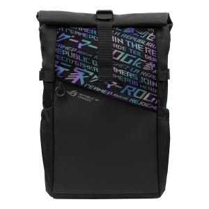 ASUS BP4701 ROG Backpack|Fits up to 17 inch laptops|Water-repellent polyester material|Bold holographic cyber-text with reflecti