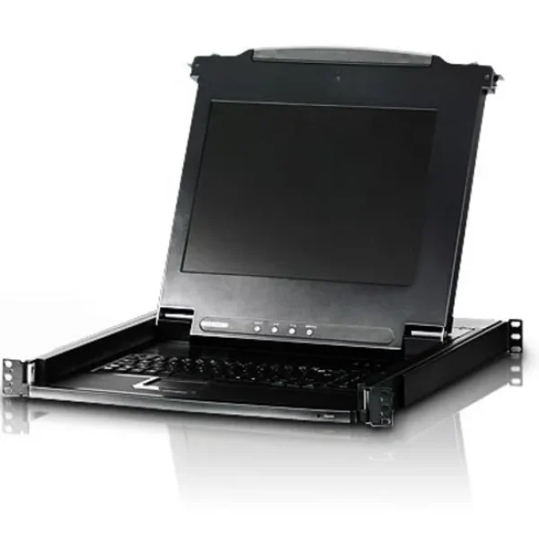 ATEN 17'' SLIDEAWAY CONSOLE PS/2 VGA LCD Console W/(US99KB/USKB/SPKB)/W/(US/EU/OUT) CORD ATEN.
