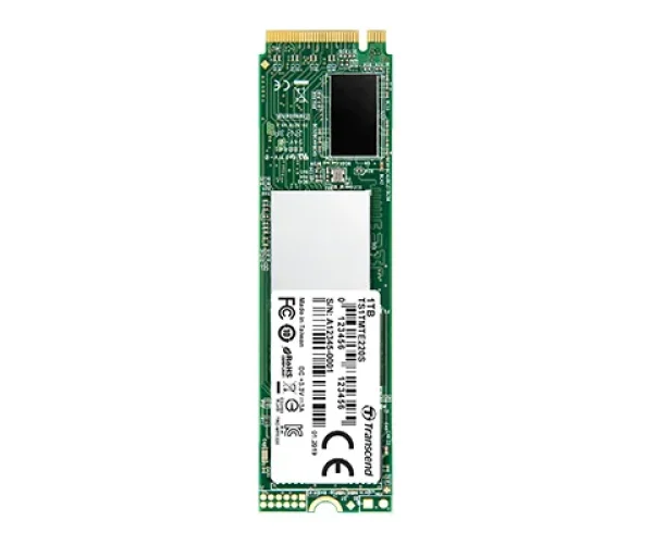TRANSCEND 1TB MTE220S PCI-E GEN 3x4 NVMe M.2 2280 SSD 3D TLC with DRAM cache -3500 MB/s Read 3200 MB/s Write - 2200 TBW