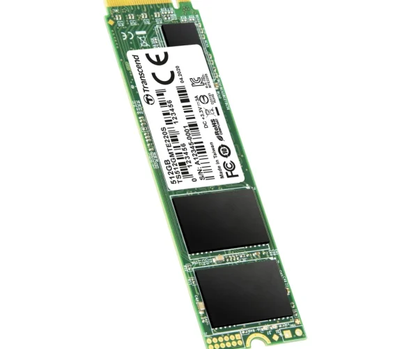 TRANSCEND 512GB MTE220S PCI-E GEN 3x4 NVMe M.2 2280 SSD 3D TLC with DRAM cache - 3500 MB/s Read 2500 MB/s Write -1100TBW