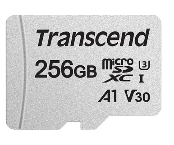 TRANSCEND 256GB MICRO SDXC C 10 UHS-I U1/U3 V30 A1 WITH SD ADAPTOR
