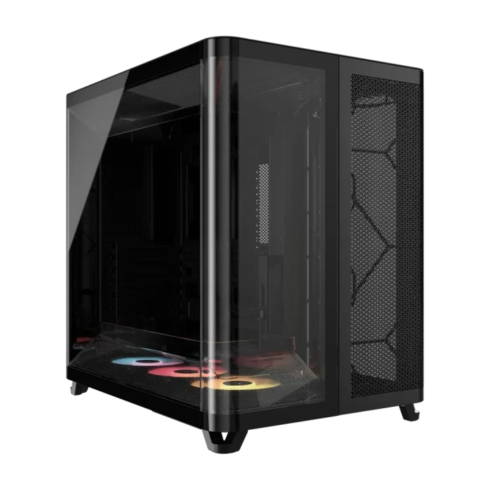 AIR 5400 RS-R ARGB Triple Chamber Mid-Tower PC Case ; 3x Fans Included; 2x 2.5'' ; 1x 3.5'' Black