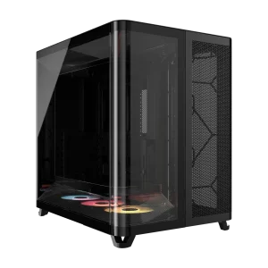 AIR 5400 RS-R ARGB Triple Chamber Mid-Tower PC Case ; 3x Fans Included; 2x 2.5'' ; 1x 3.5'' Black
