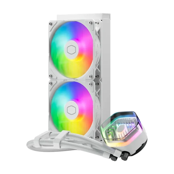 Cooler Master MasterLiquid 240 ATMOS White AIO Liquid Cooler White;Intel® LGA 1851 /1700 /1200 /1151 /1150 /1155 / 1156 AM4; AM5