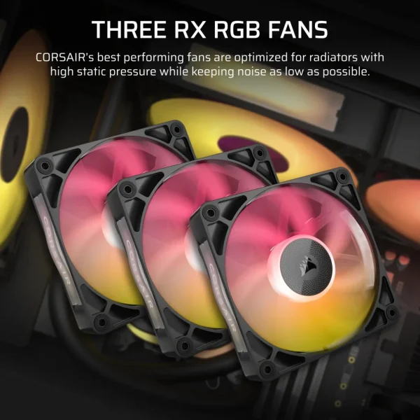 Corsair iCUE LINK TITAN 360 RX RGB Liquid CPU Cooler – RX120 RGB Fans – Fits Intel® LGA 1851/1700; AMD® AM5/AM4.