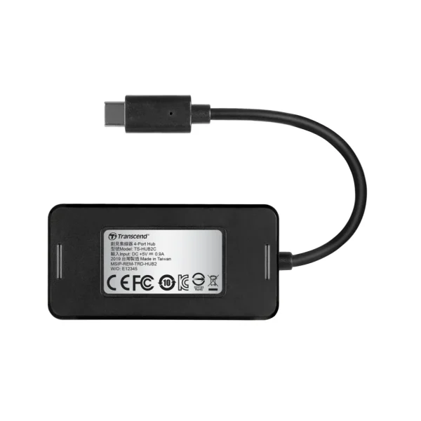 TRANSCEND USB TYPE C 4 PORT USB 3.1 HUB - BUS POWERED