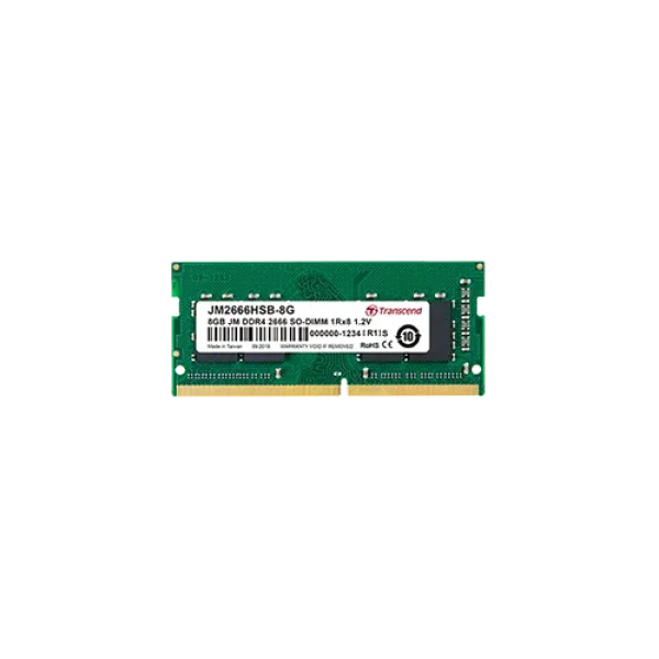 TRANSCEND 4GB DDR4 2666MHZ SO-DIMM 1RX8 512MX8 CL19 1.2V