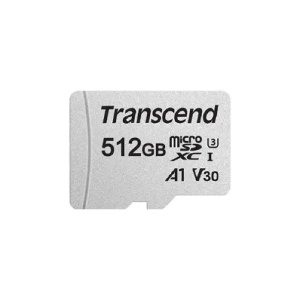 TRANSCEND 512GB MICRO SDXC C10 UHS-I U1/U3 V30 A1 WITH SD ADAPTOR