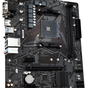 GIGABYTE Motherboard AMD A520M-S2H for 3rd/4th/5th Generation AMD Ryzen™ processors; 2x Dual DDR4; 1x M2; HDMI; DVI; VGA.