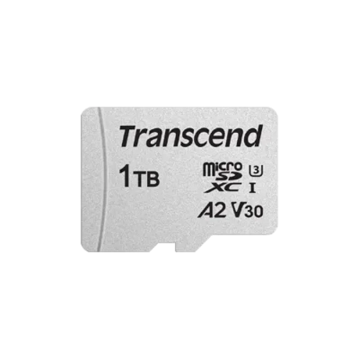 TRANSCEND 1 TB MICRO SDXC C10 UHS-I U3 V30 A2 WITH SD ADAPTOR