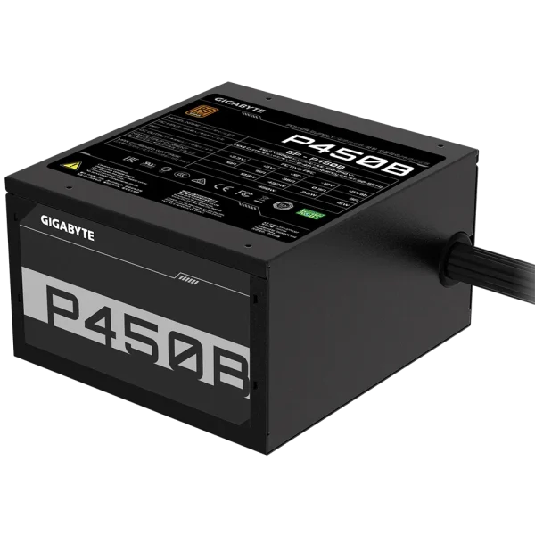 Gigabyte PSU P450B Bronze Certified 450W - 3 Year Warranty; 24/20-pin x 1; CPU 4+4-pin x 1; PCI-E 6+2-pin x 2; SATA x 6; Peri x3