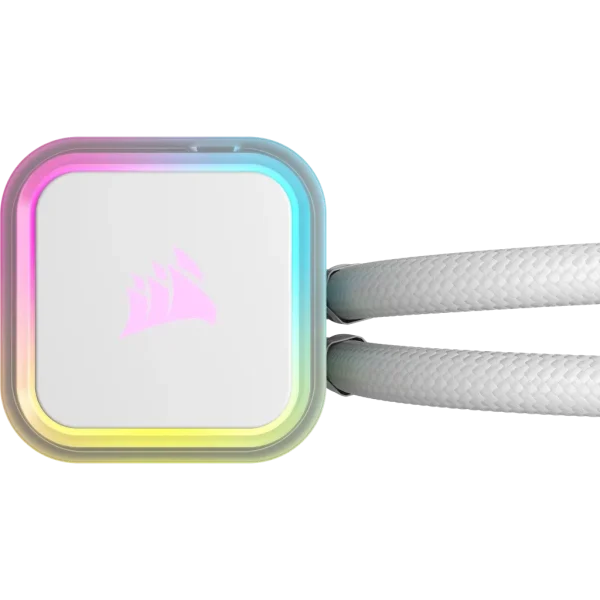 Corsair iCUE H100i ELITE RGB 240mm Liquid CPU Cooler - White AMD: AM5; AM4; sTRX4; sTR5 | Intel LGA: 1700/1851; 1200; 115X; 2066
