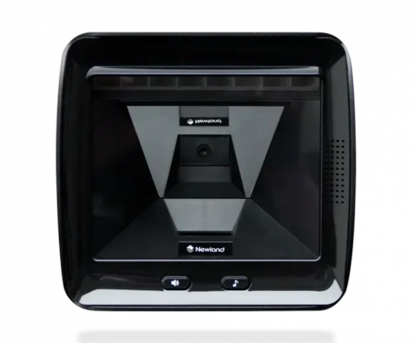 Newland-FR80 Salmon 2D CMOS Mega Pixel Large window vertical desktop scanner with ''L'' mounting bracket; 3 mtr USB cable and mu