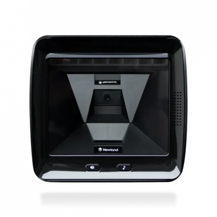 Newland-FR80 Salmon 2D CMOS Mega Pixel Large window vertical desktop scanner with ''L'' mounting bracket; 3 mtr USB cable and mu