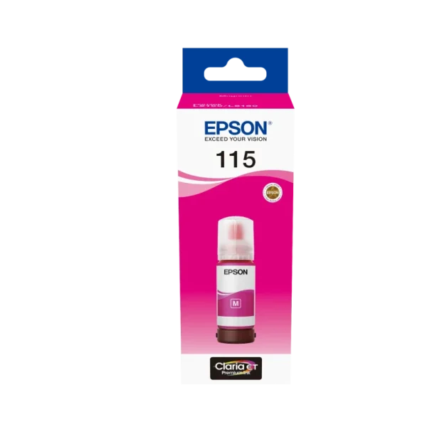 Epson 115 EcoTank Magenta ink bottle (70 ml). 6200 pages @ 5% coverage