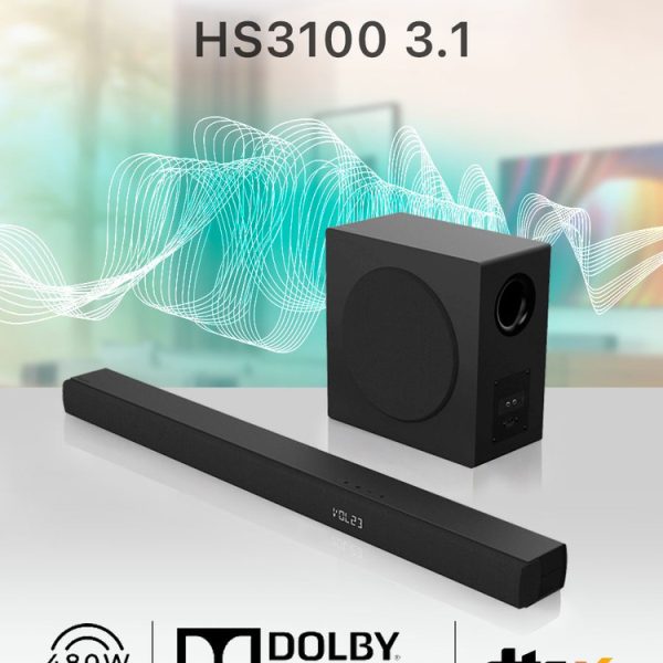 Hisense HS3100 3.1 Channel Soundbar 480W with Subwoofer
