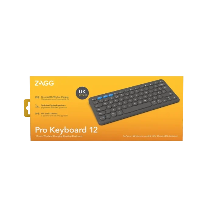 ZAGG Pro Keyboard 12 inch-Charcoal-UK
