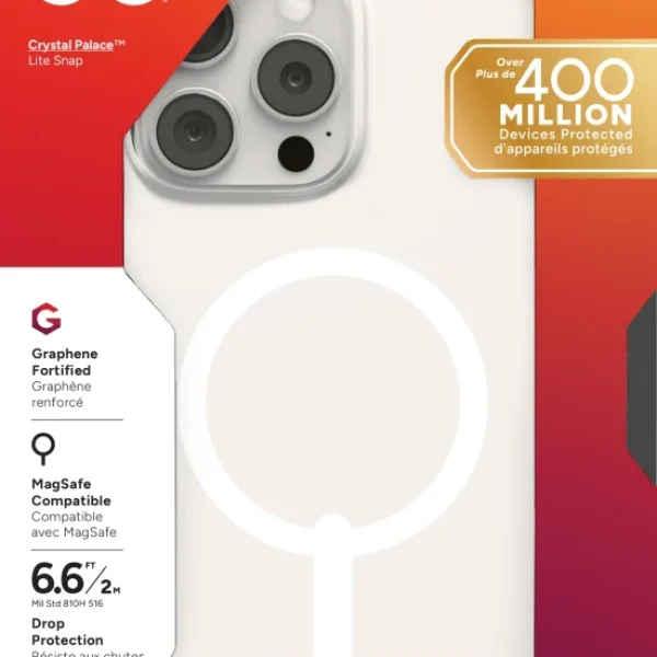 ZAGG Cases PH CrystlPal Lite Snap Apple  iP16 Pro Max  Clear
