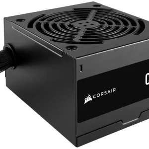 Corsair CX650 — 650 Watt 80 PLUS Bronze; 5yr Warranty; ATX (1); EPS (1); PCI-E (2); 4-Pin Peripheral (2); SATA (3).