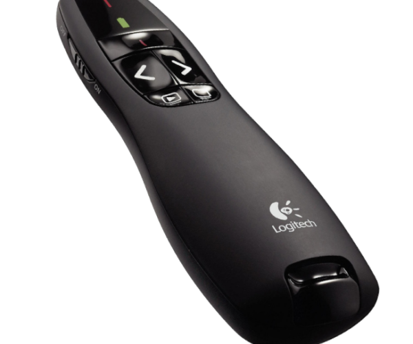 910-001356 - Logitech Wireless Presenter R400 Red Laser Pointer  Up to 15 metre (2 4GHz) range  storable wireless USB receiver