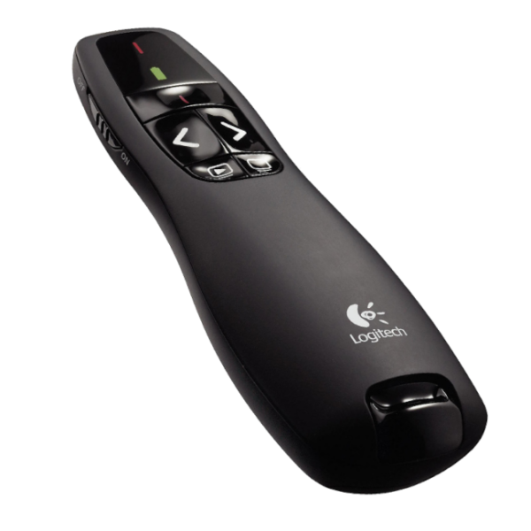 910-001356 - Logitech Wireless Presenter R400 Red Laser Pointer  Up to 15 metre (2 4GHz) range  storable wireless USB receiver