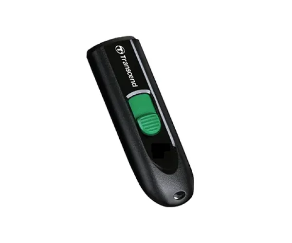 TRANSCEND 128GB JF790C USB C (5Gpbs) CAPLESS FLASH DRIVE - BLACK AND GREEN
