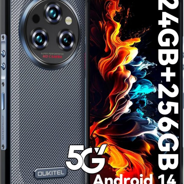 Smartphone/6.67 in/IP68/69K HD/Dual Display/18GB/256GB/48MP/Dual Sim/Fingerpr Recog/5100mAh/10W/Google Play.6mon batt warranty