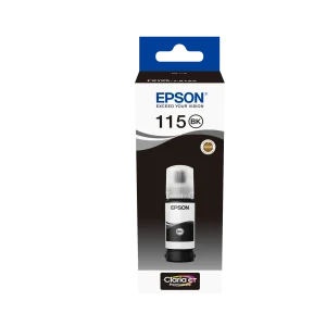 Epson 115 EcoTank Pigment Black ink bottle (70 ml). 6200 pages @ 5% coverage