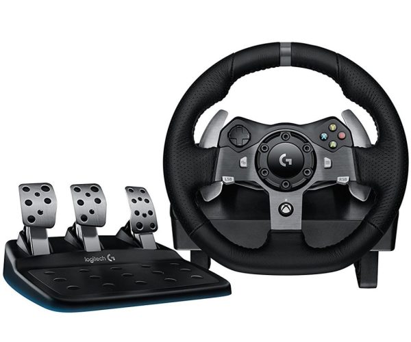 Logitech Gaming Steering Wheel G920 Driving Force USB definitive sim racing wheel exclusively for the latest Xbox On and PC l