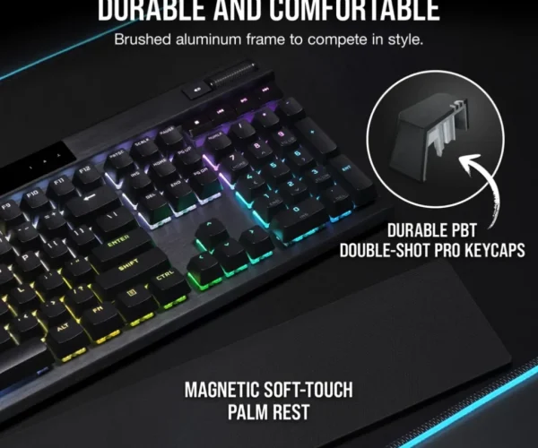 Corsair K70 RGB PRO Mechanical Gaming Keyboard - CHERRY MX SPEED Silver Keyswitches - Black