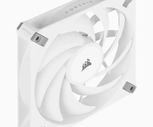 Corsair AF ELITE Series; AF140 ELITE WHITE; 140mm Fluid Dynamic Fan with AirGuide; Single Pack.