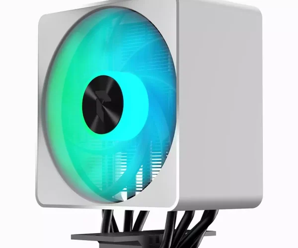 Aerocool APNX AP1-V White ARGB CPU Air Cooler - up to 245W - LGA 1700/1200/115X AM4/AM5.