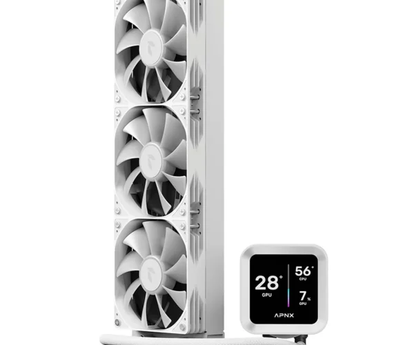 Aerocool APNX White Cooler with 4'' IPS LCD - 360mm