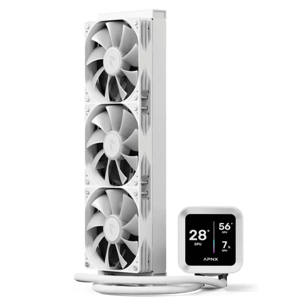 Aerocool APNX White Cooler with 4'' IPS LCD - 360mm