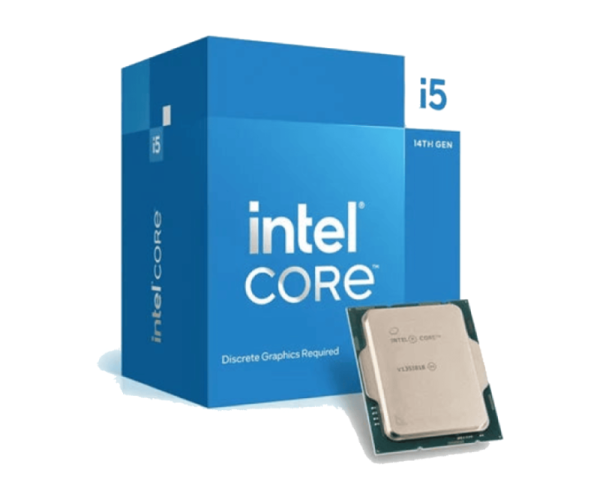 Intel Core i5 14400 Up to 4.7 GHZ; 10 Cores (6P+4E); 16 Thread; 20MB Smartcache; 65W TDP;  Intel® Laminar RM1 Cooler included