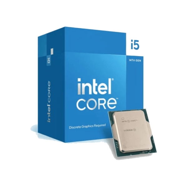 Intel Core i5 14400 Up to 4.7 GHZ; 10 Cores (6P+4E); 16 Thread; 20MB Smartcache; 65W TDP;  Intel® Laminar RM1 Cooler included