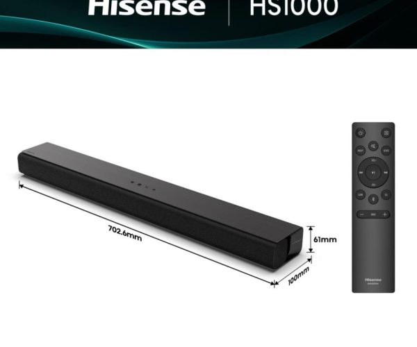 Hisense HS1000 2.1 Channel Soundbar 120W