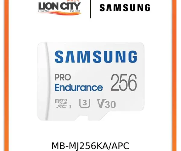 Samsung MB-MJ256KA PRO Endurance microSDXC 256GB Memory Card; Read : up to 100MB/s Write : 40MB/s* Read/Write speed with UHS-I (