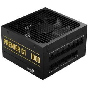 Aerocool Premier G1 Gold 1000W PSU - ATX 3.1 PCIe5.1 - ATX 24 PIN; 1x 4+4PIN CPU; 1x CPU 8PIN; 12x SATA; 2x PATA; 9x PCIe 6+2PIN