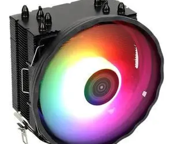 Aerocool Rave 4 ARGB CPU Air Cooler - Aluminum - (TDP) up to 130W - LGA 1700/1200/115X AM4/AM5.