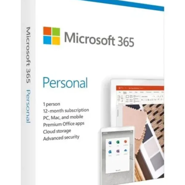 Microsoft 365 Personal- Download. 1 Yr  Subscr Africa Only.  Min OS Windows 10 - must be invoiced with any Windows PC/Laptop
