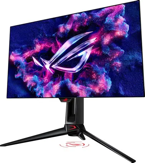 ASUS ROG Swift OLED PG27AQDP gaming monitor ? 27-inch (26.5-inch viewable) WOLED panel; 480 Hz (above 360Hz); 0.03 ms (GTG); G-S
