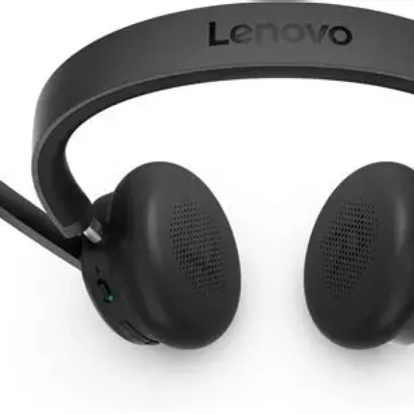 LENOVO Dual-Mode Wireless ANC Headset 6550|BT 5.3|Wireless USB-C Receiver|Noise Cancellation|Travel Pouch | 3yr Carry In